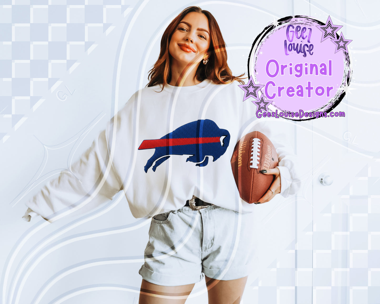 Yarn Texture Football Team Digital Design Bundle | 32 Team Variants Included