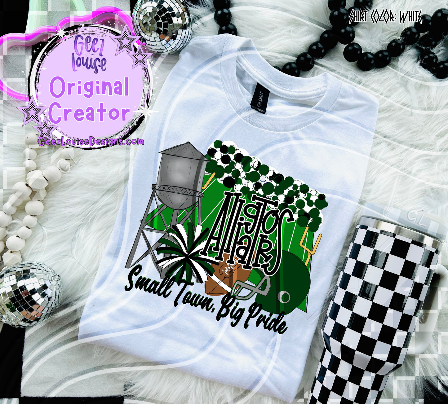 Small Town Big Pride Digital Design | Custom Team Spirit PNGs (100+ Teams)
