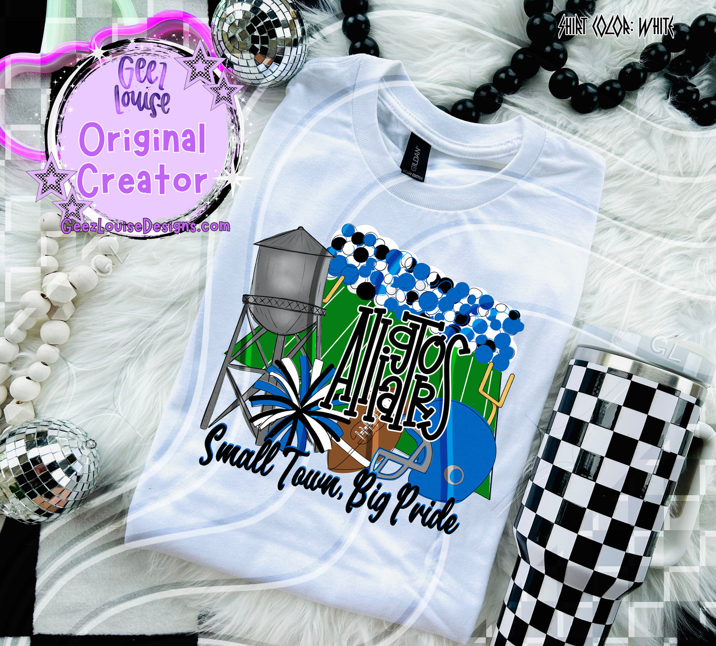Small Town Big Pride Digital Design | Custom Team Spirit PNGs (100+ Teams)
