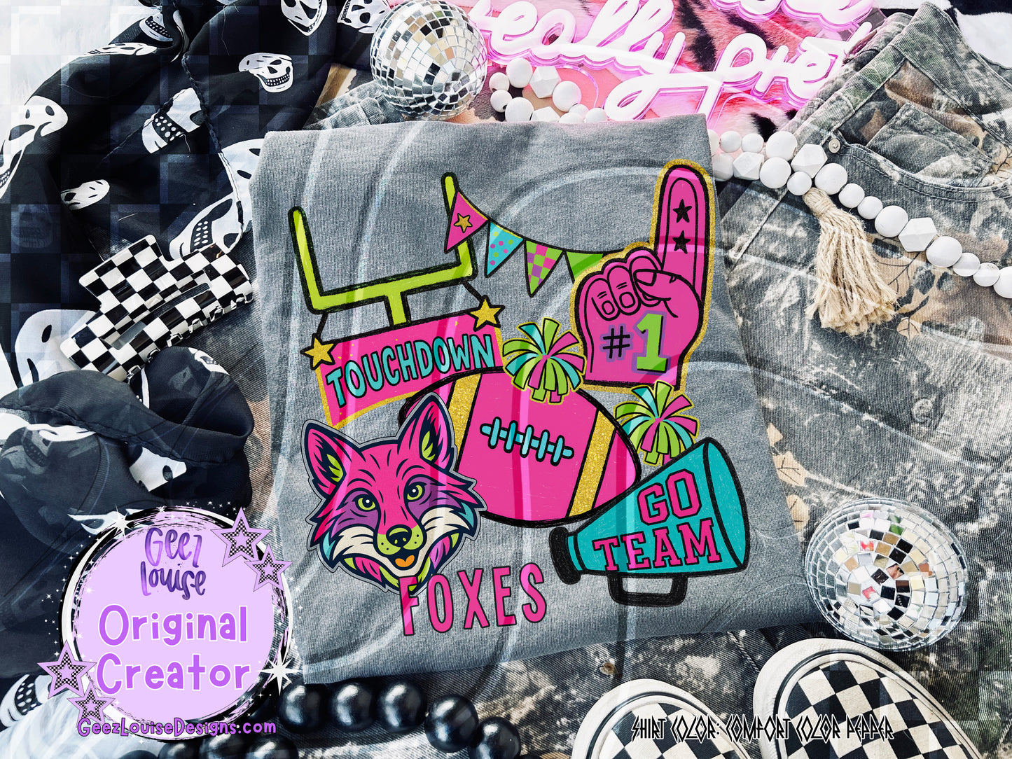 Neon Mascot Mayhem – Digital Design Collection (Choose Your Team!)