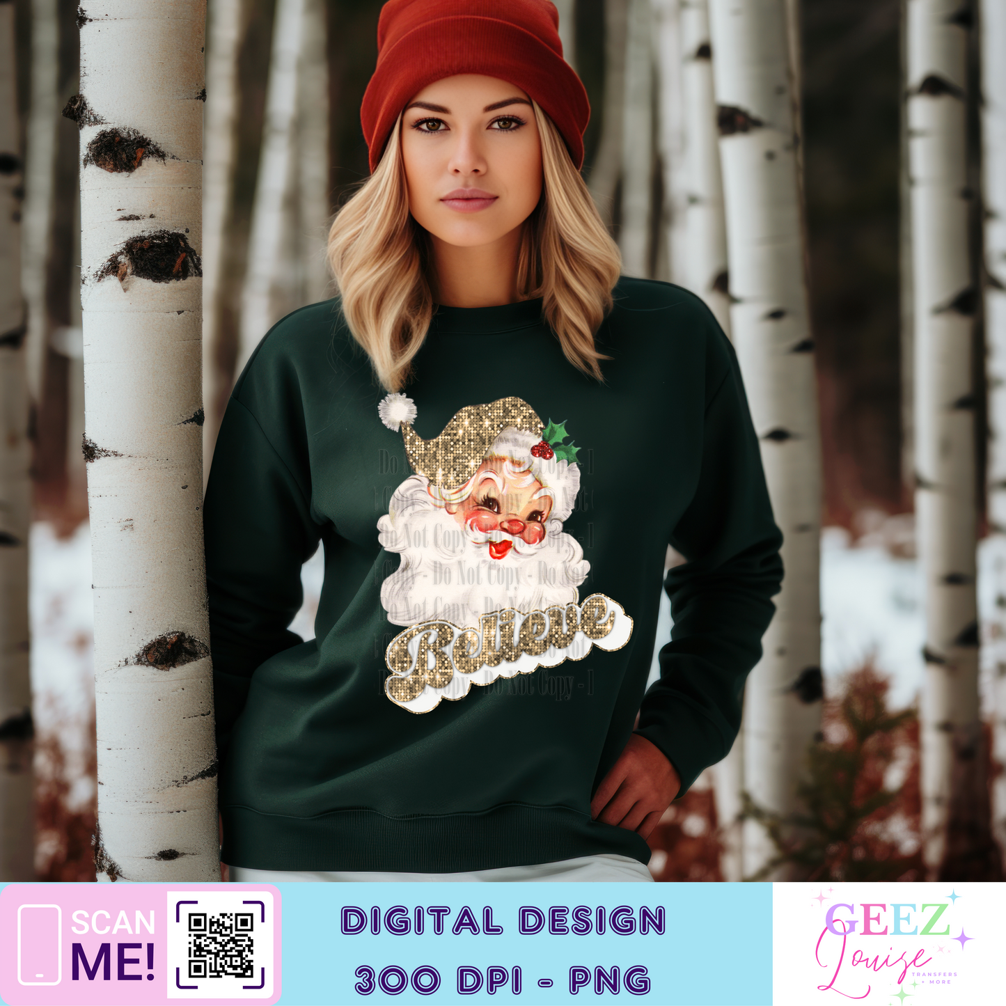 Believe Santa - Digital Download- PNG
