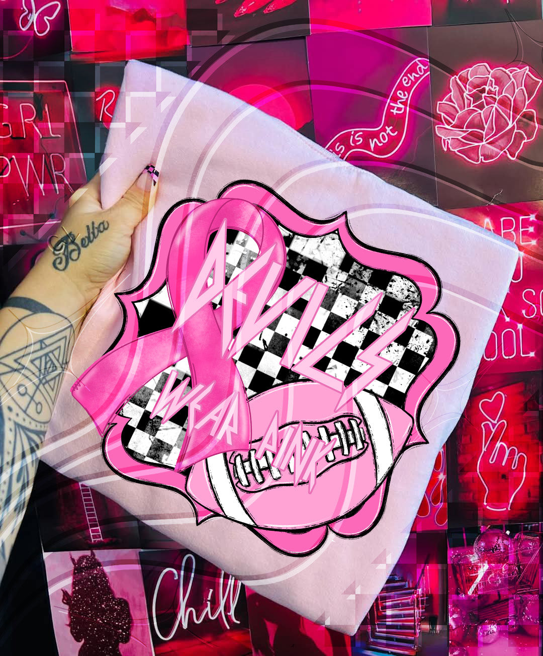 Pink Power Football – Awareness Digital Design Bundle (+ Custom Option)