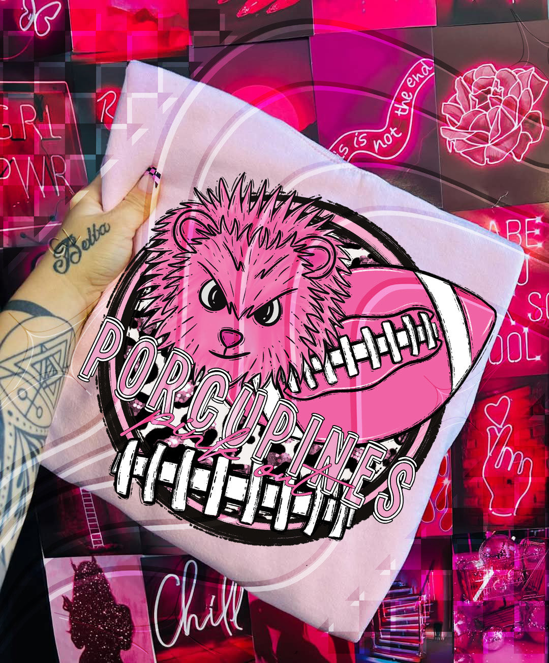 Pink Out Football Mascot Digital Designs β 67 Team Variants + Bundle Option