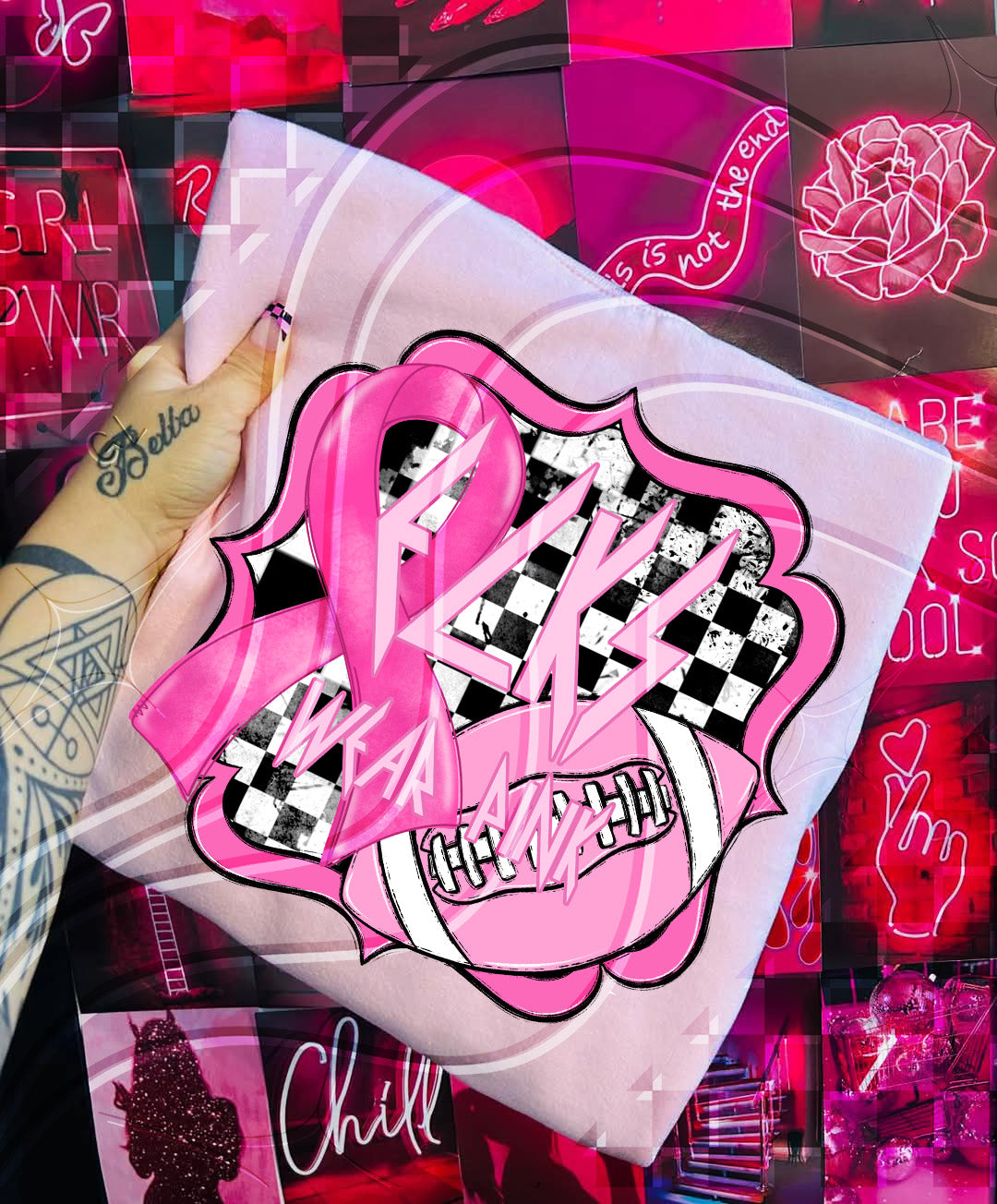 Pink Power Football – Awareness Digital Design Bundle (+ Custom Option)