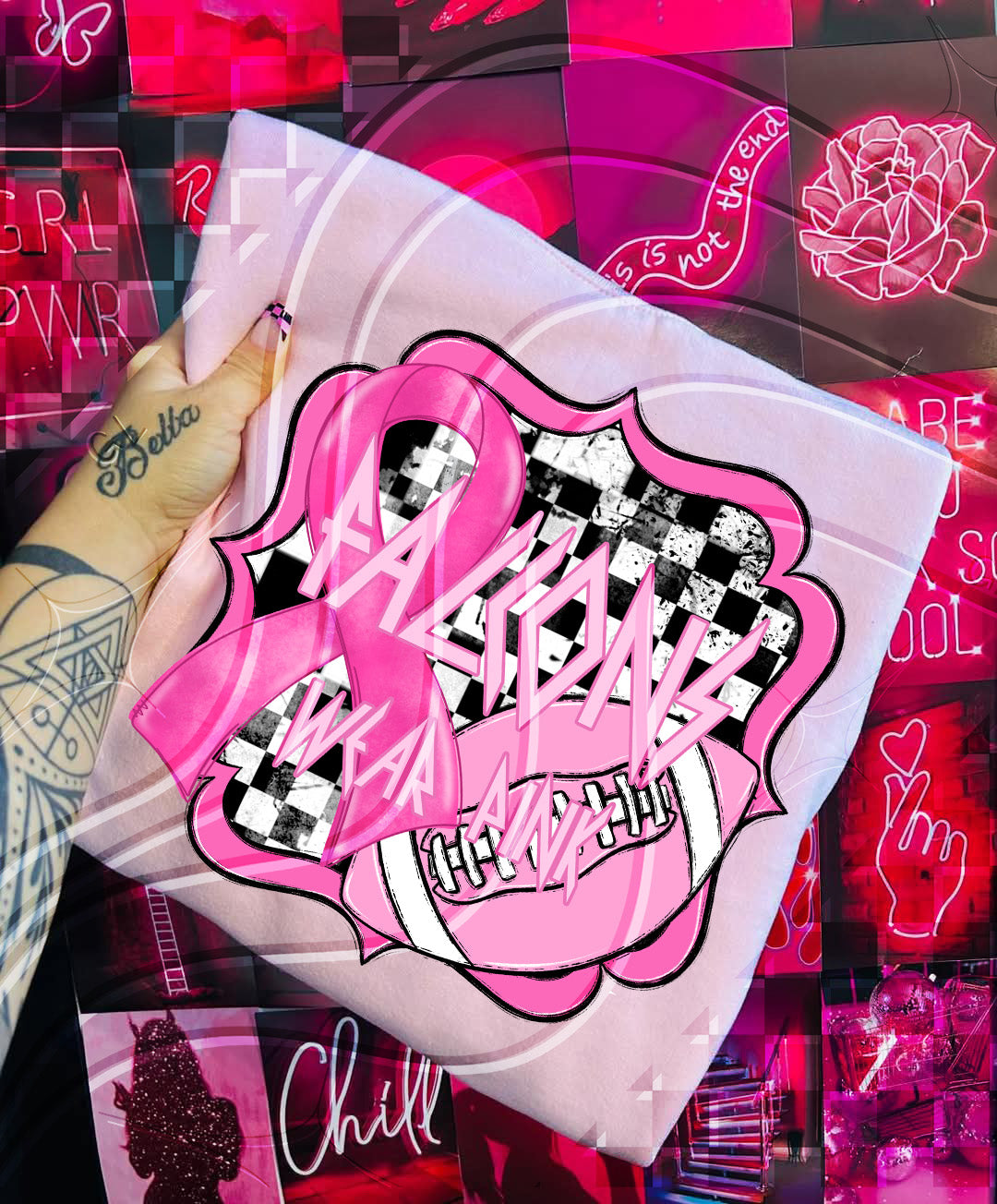 Pink Power Football – Awareness Digital Design Bundle (+ Custom Option)