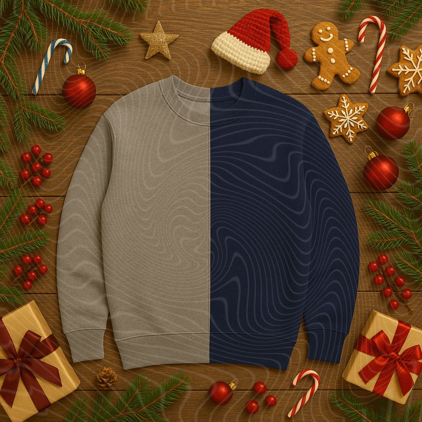 Wholesale Gildan 2-Tone Crewneck Sweatshirts (Random Color Split)