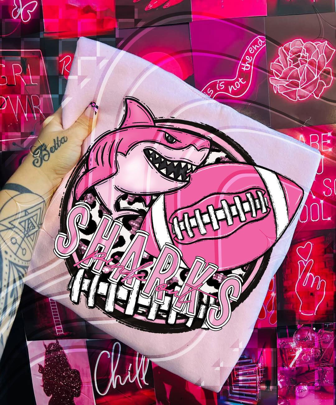 Pink Out Football Mascot Digital Designs β 67 Team Variants + Bundle Option
