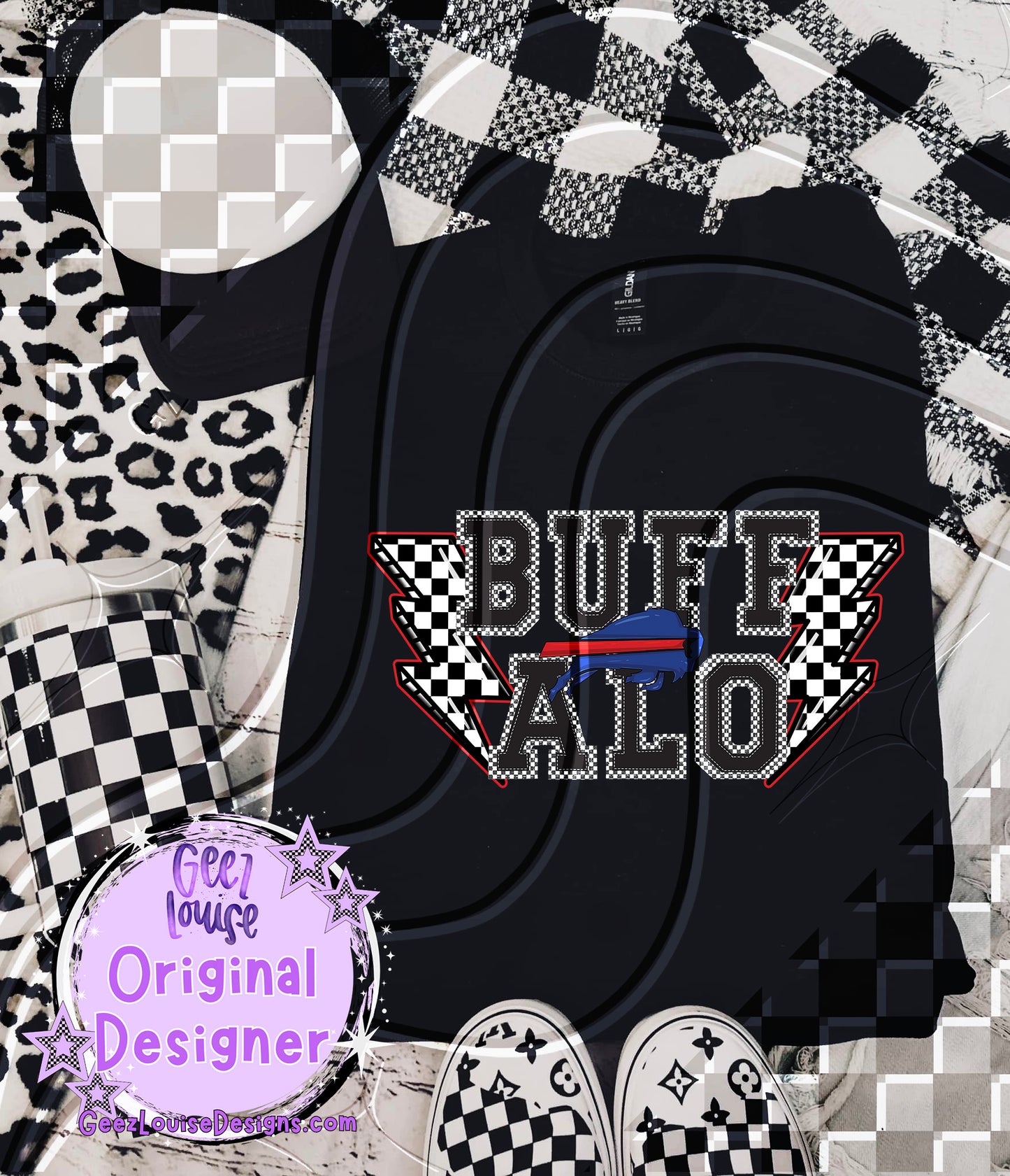 Checkerboard Bolt Teams – Digital Download (Multiple Teams + Custom)