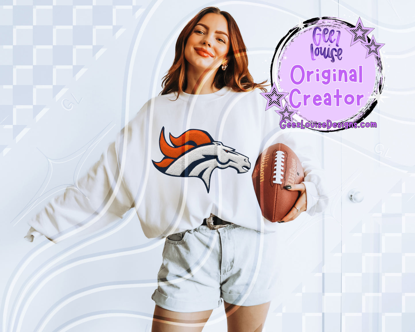 Yarn Texture Football Team Digital Design Bundle | 32 Team Variants Included