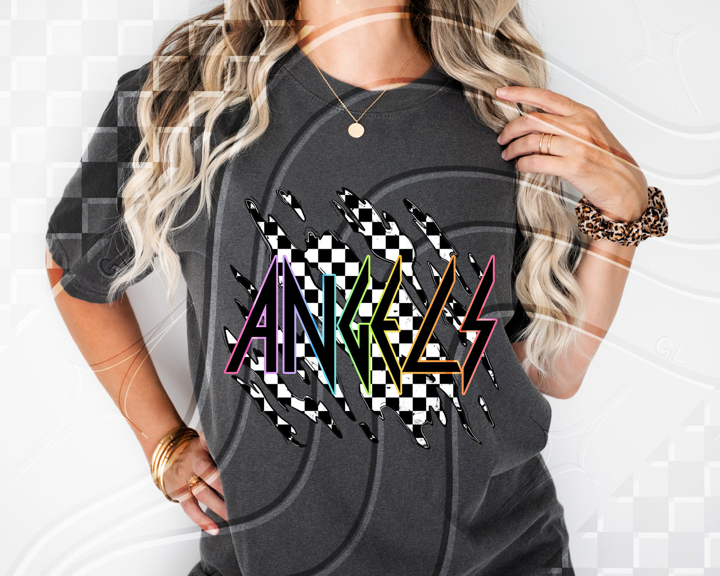 Checkered Blitz – Neon Grunge Team | 100+ Variations + Bundle | Digital