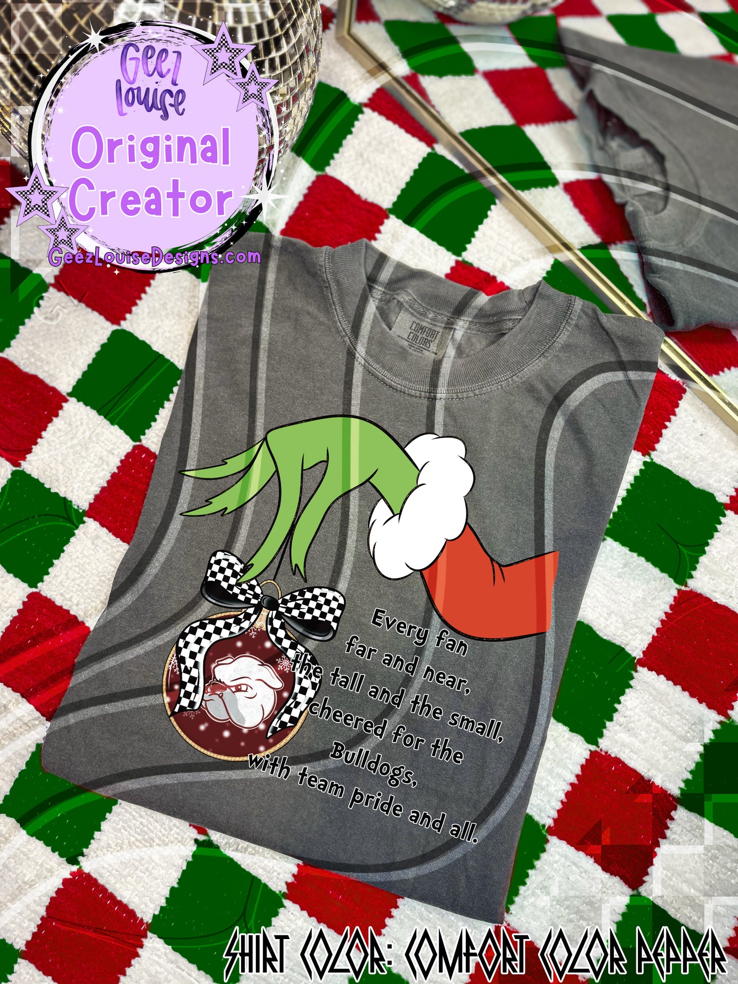 GMAN Ornament Digital Design | Christmas Football Team Spirit PNG
