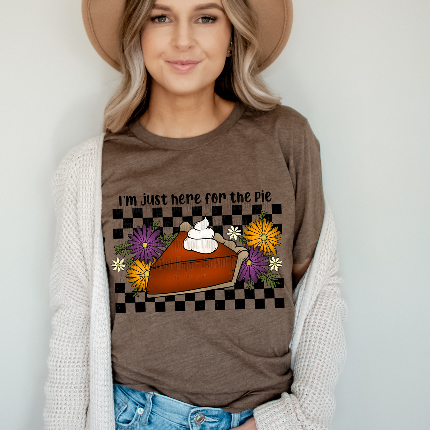 I’m Just Here for the Pie – Funny Fall Digital Design