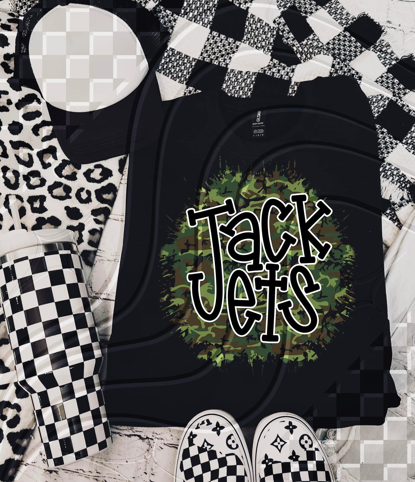 Camo Team Splat Custom Game Day Digital Design – Pick Your Team!