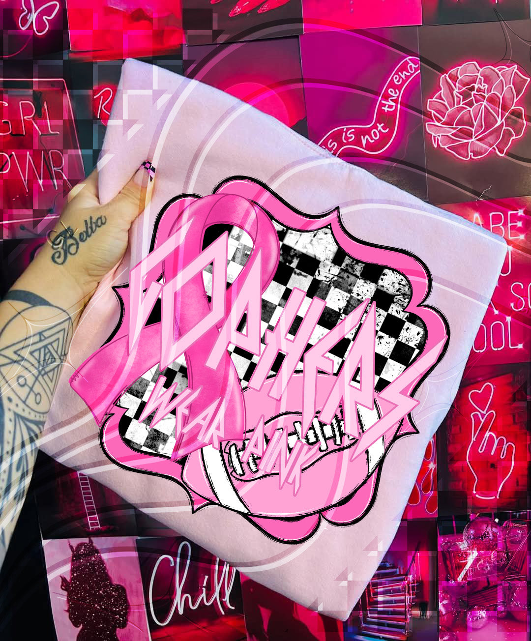 Pink Power Football – Awareness Digital Design Bundle (+ Custom Option)