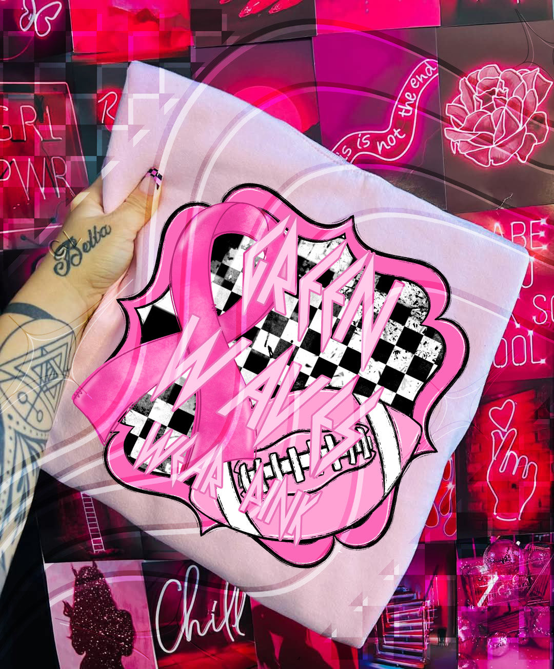 Pink Power Football – Awareness Digital Design Bundle (+ Custom Option)