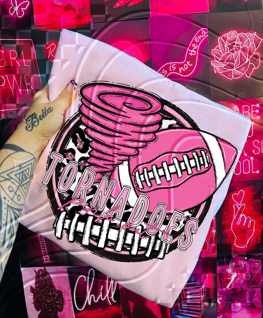Pink Out Football Mascot Digital Designs β 67 Team Variants + Bundle Option