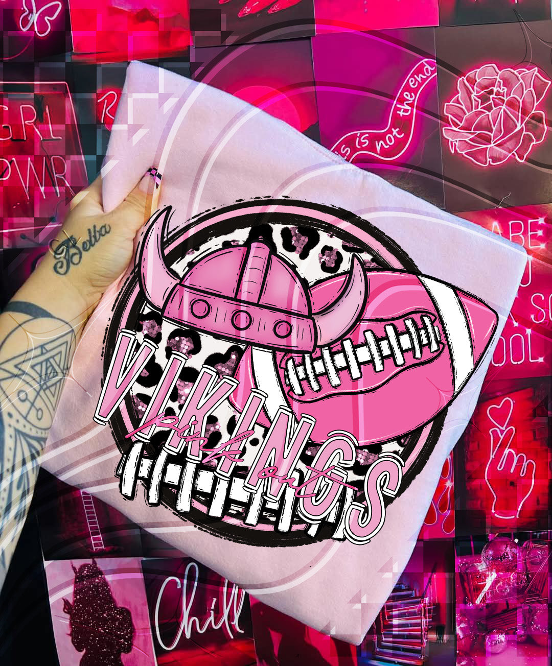Pink Out Football Mascot Digital Designs β 67 Team Variants + Bundle Option