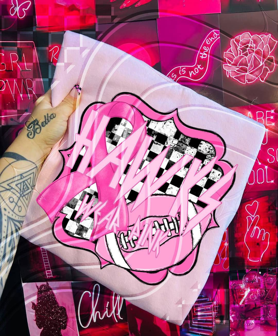 Pink Power Football – Awareness Digital Design Bundle (+ Custom Option)