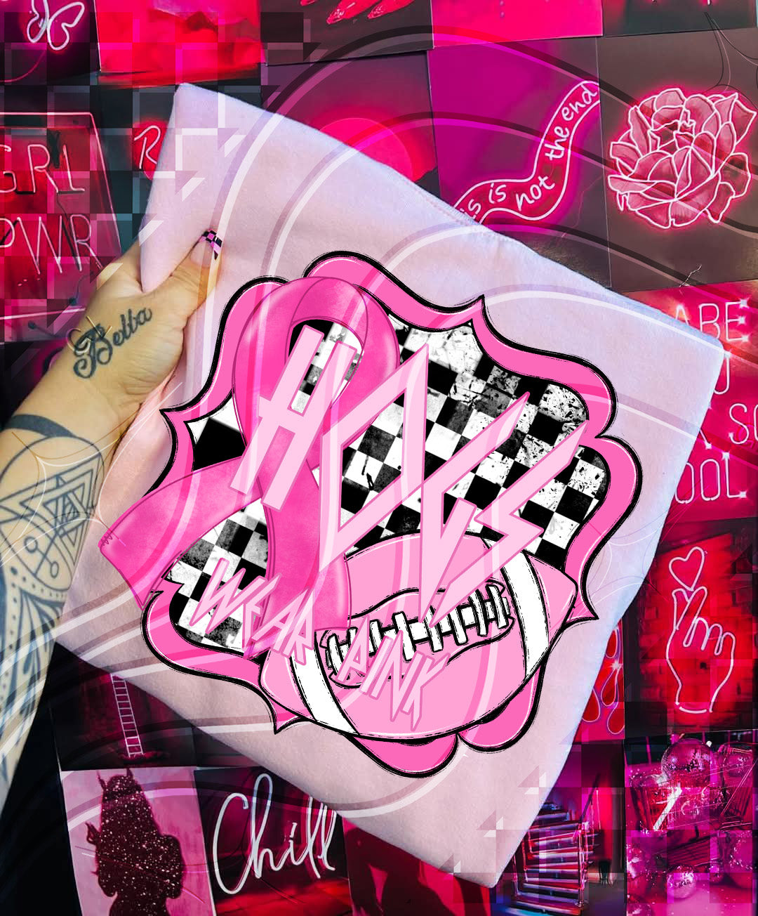 Pink Power Football – Awareness Digital Design Bundle (+ Custom Option)