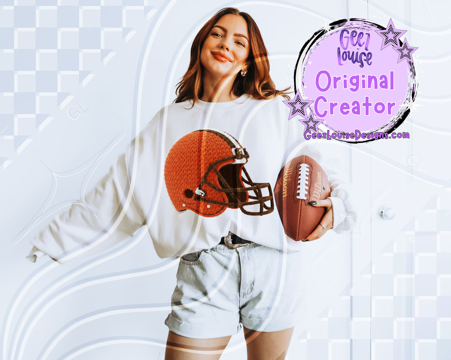Yarn Texture Football Team Digital Design Bundle | 32 Team Variants Included
