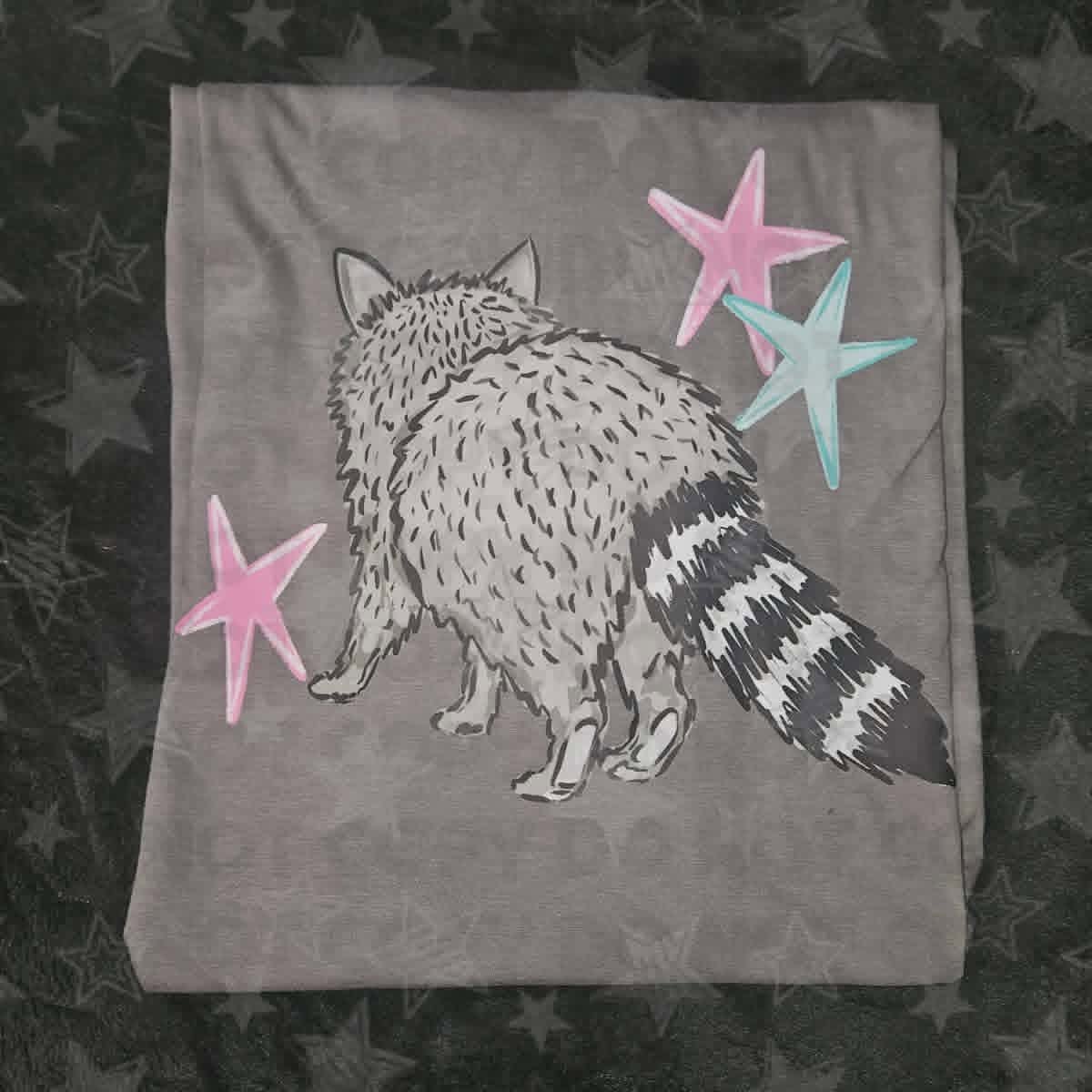 See Ya Soon Double-Sided Raccoon Graphic Tee