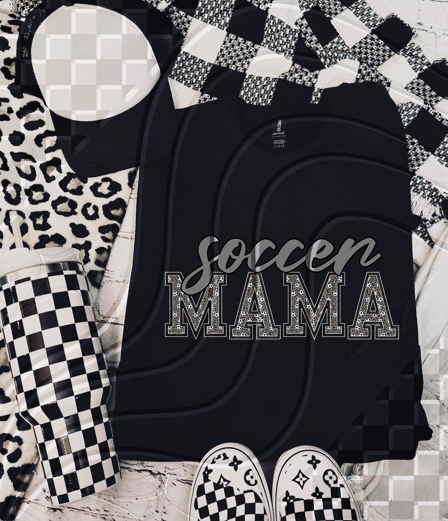 Soccer Mama - Faux Embroidery - Digital Download- PNG