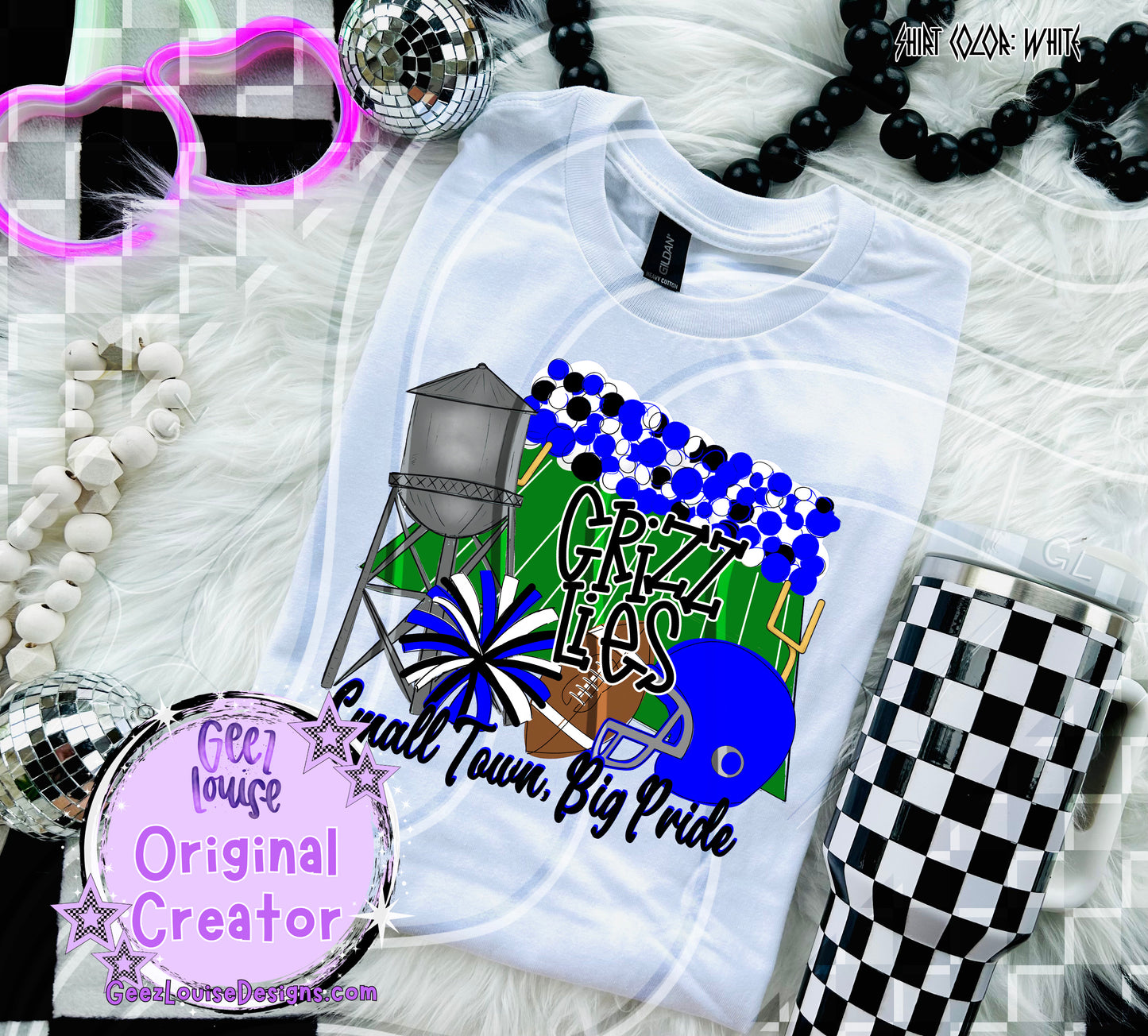 Small Town Big Pride Digital Design | Custom Team Spirit PNGs (100+ Teams)