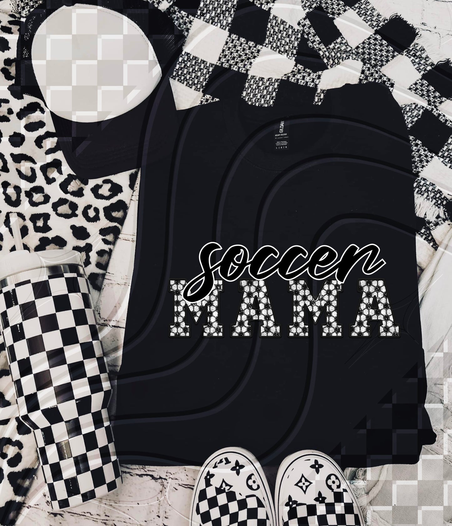 Soccer Mama - Faux Embroidery - Digital Download- PNG
