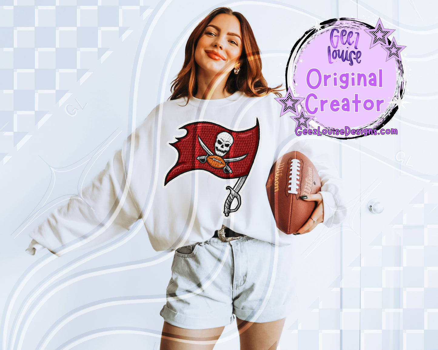 Yarn Texture Football Team Digital Design Bundle | 32 Team Variants Included