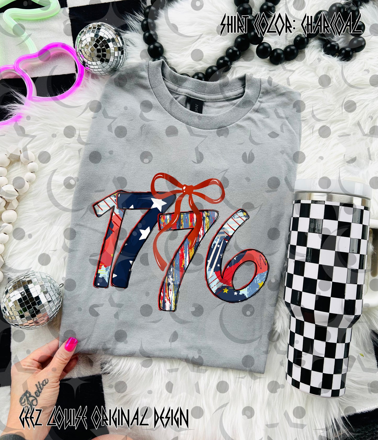 1776 PNG | Patriotic Red White Blue Shirt Design | 4th of July Sublimation File