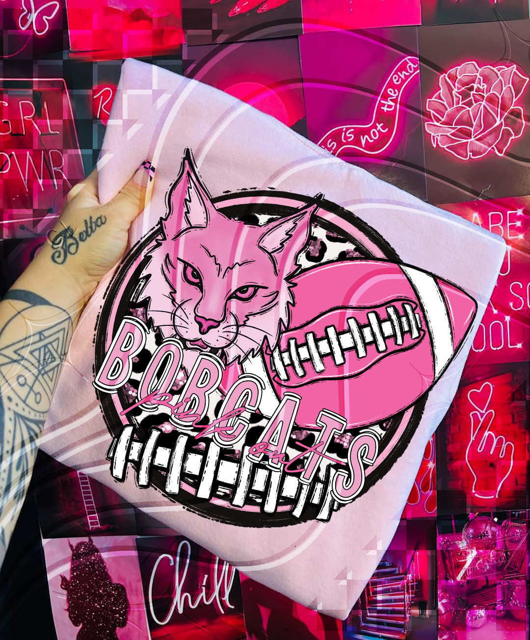 Pink Out Football Mascot Digital Designs β 67 Team Variants + Bundle Option