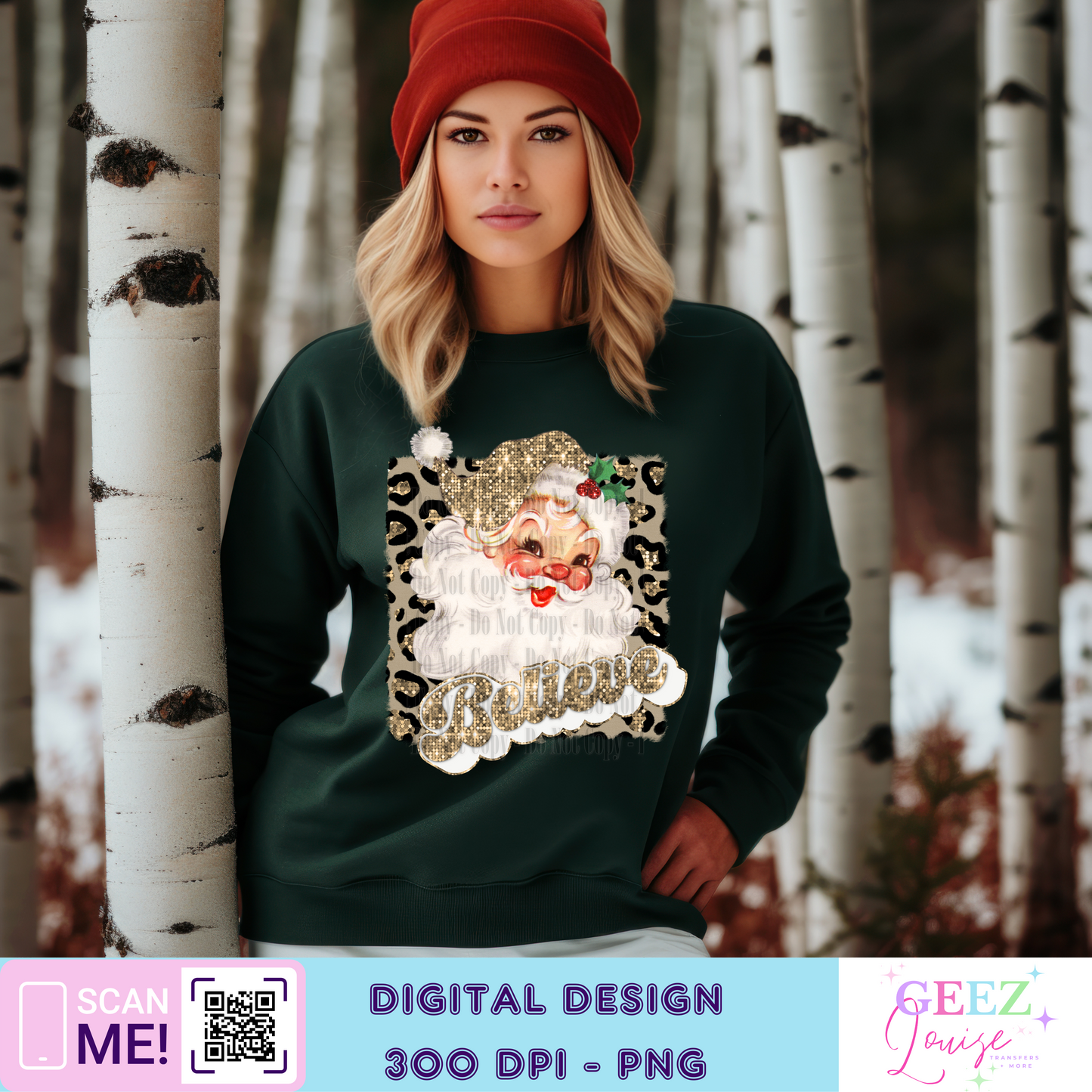 Believe Santa - Digital Download- PNG
