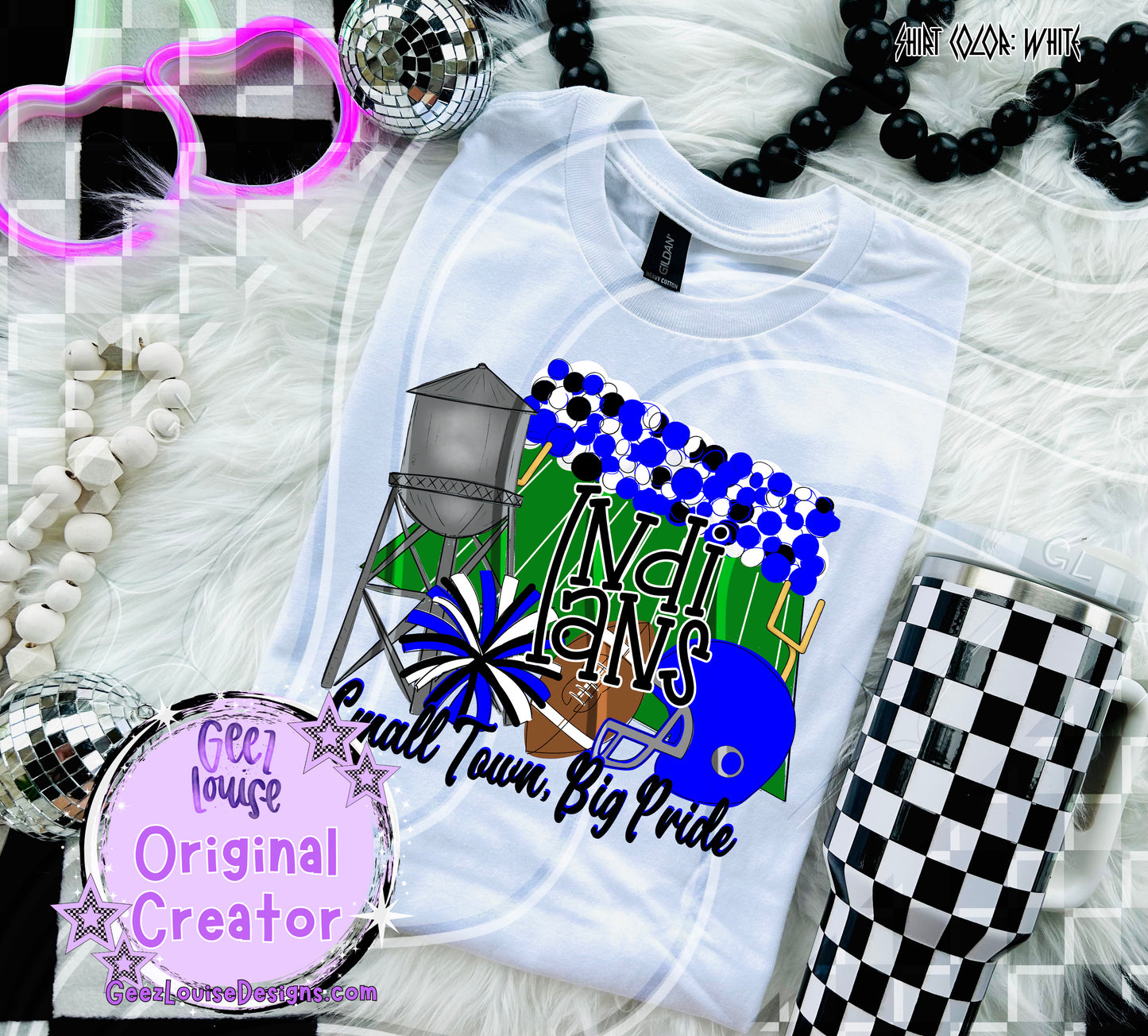 Small Town Big Pride Digital Design | Custom Team Spirit PNGs (100+ Teams)