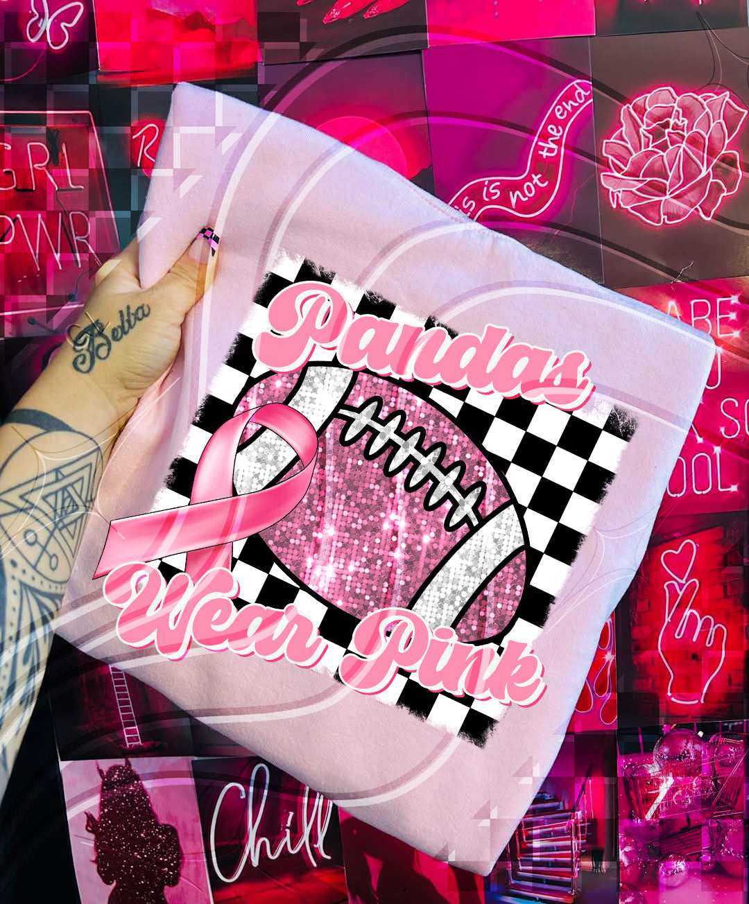 Pink Out Football Digital Design – Custom "Team Name Wear Pink"