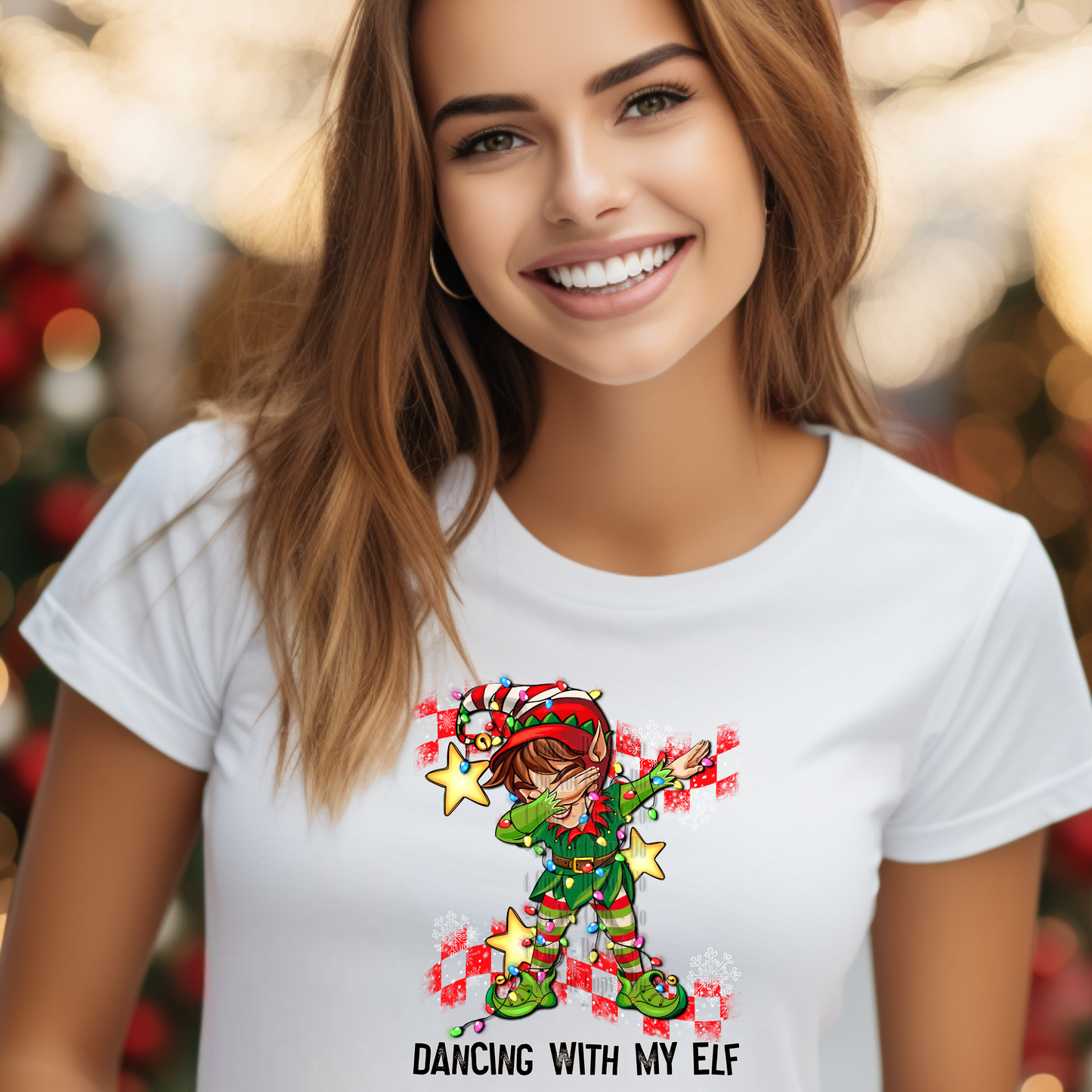 Dancing With My Elf Digital Design | Funny Christmas Elf Dab PNG