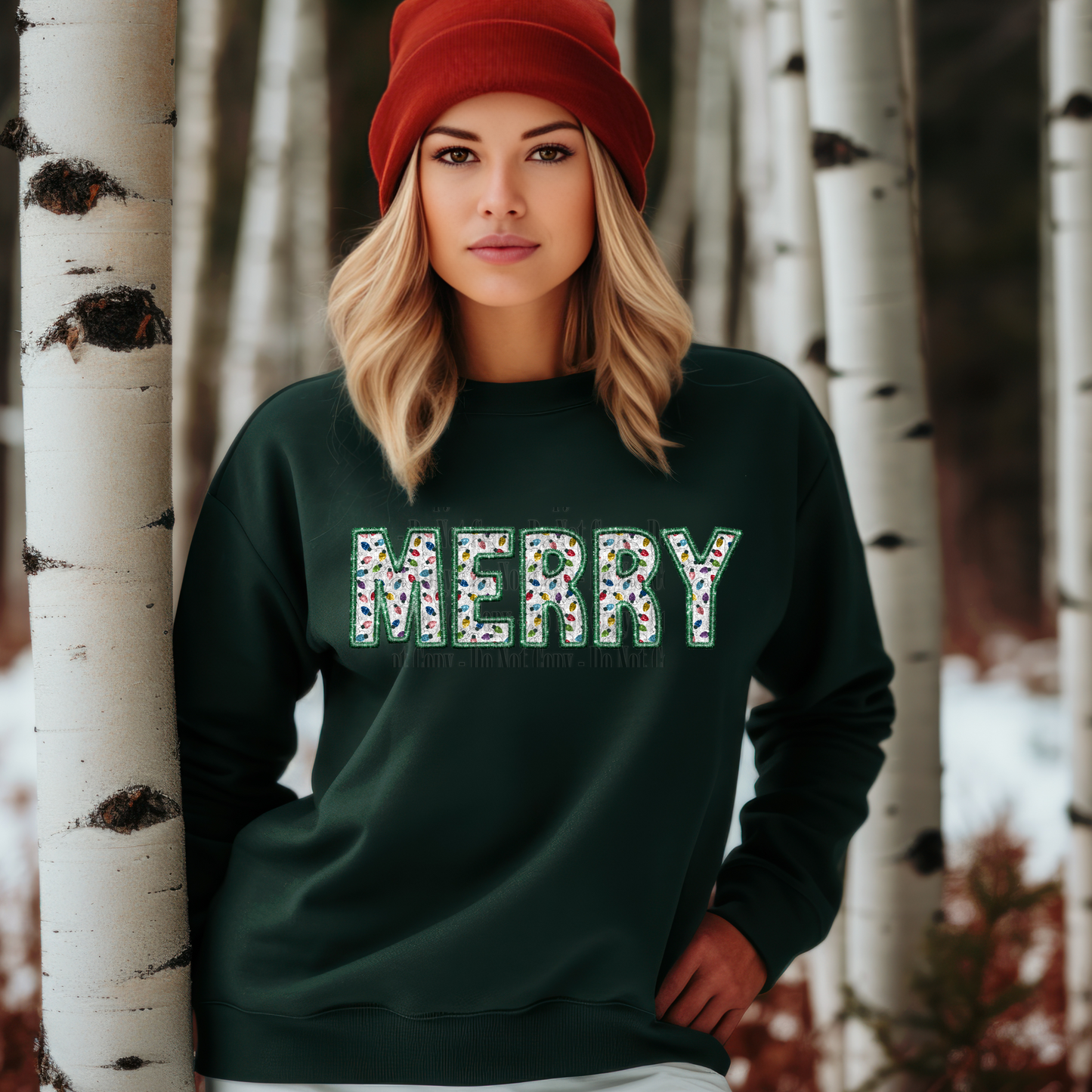 Merry Christmas Digital Design | Festive Holiday PNG