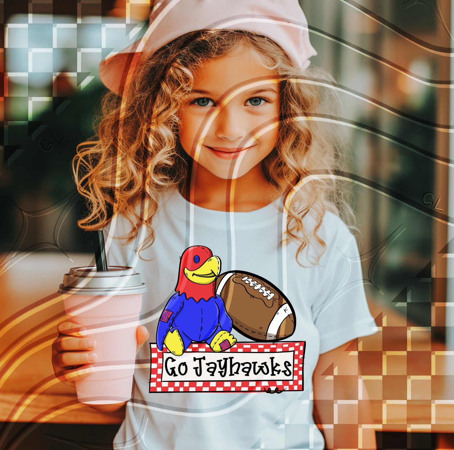 Stuffed Mascot Football Digital Design – Pre-Filled Sayings