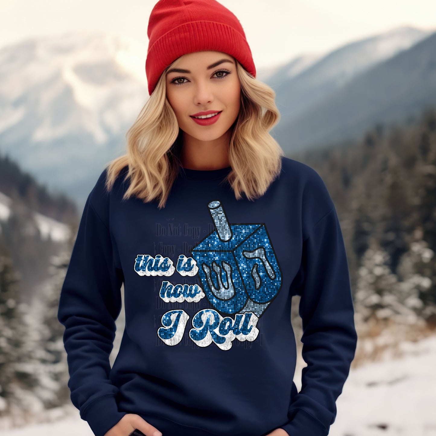 This Is How I Roll Digital Design | Hanukkah Dreidel PNG