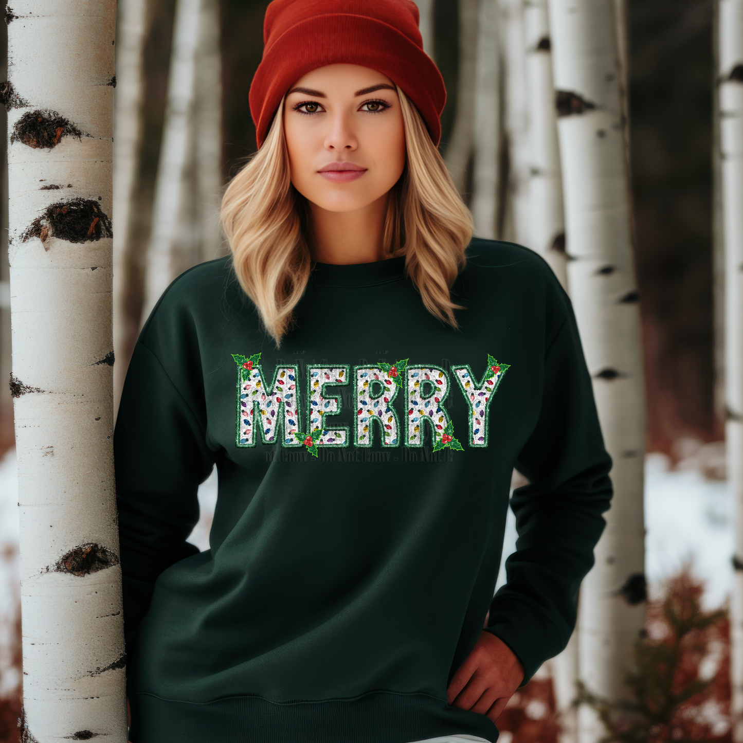 Merry Christmas Digital Design | Festive Holiday PNG