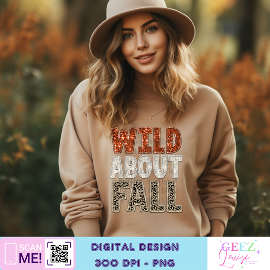 Wild about Fall - Digital Download- PNG
