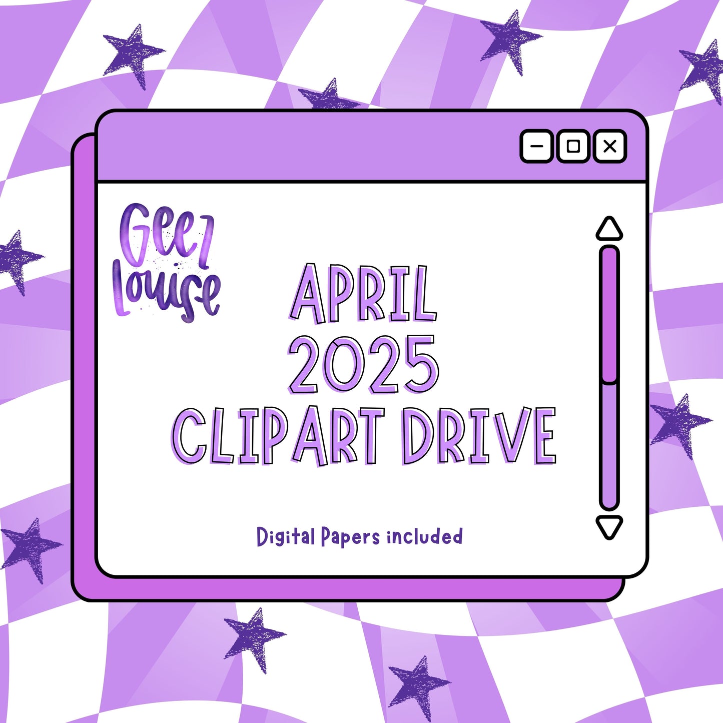 April 2025 Clipart Drive - Digital Download- PNG
