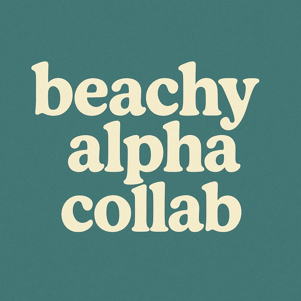 Beach Alpha Collab Bundle  - Digital Download- PNG - OTF