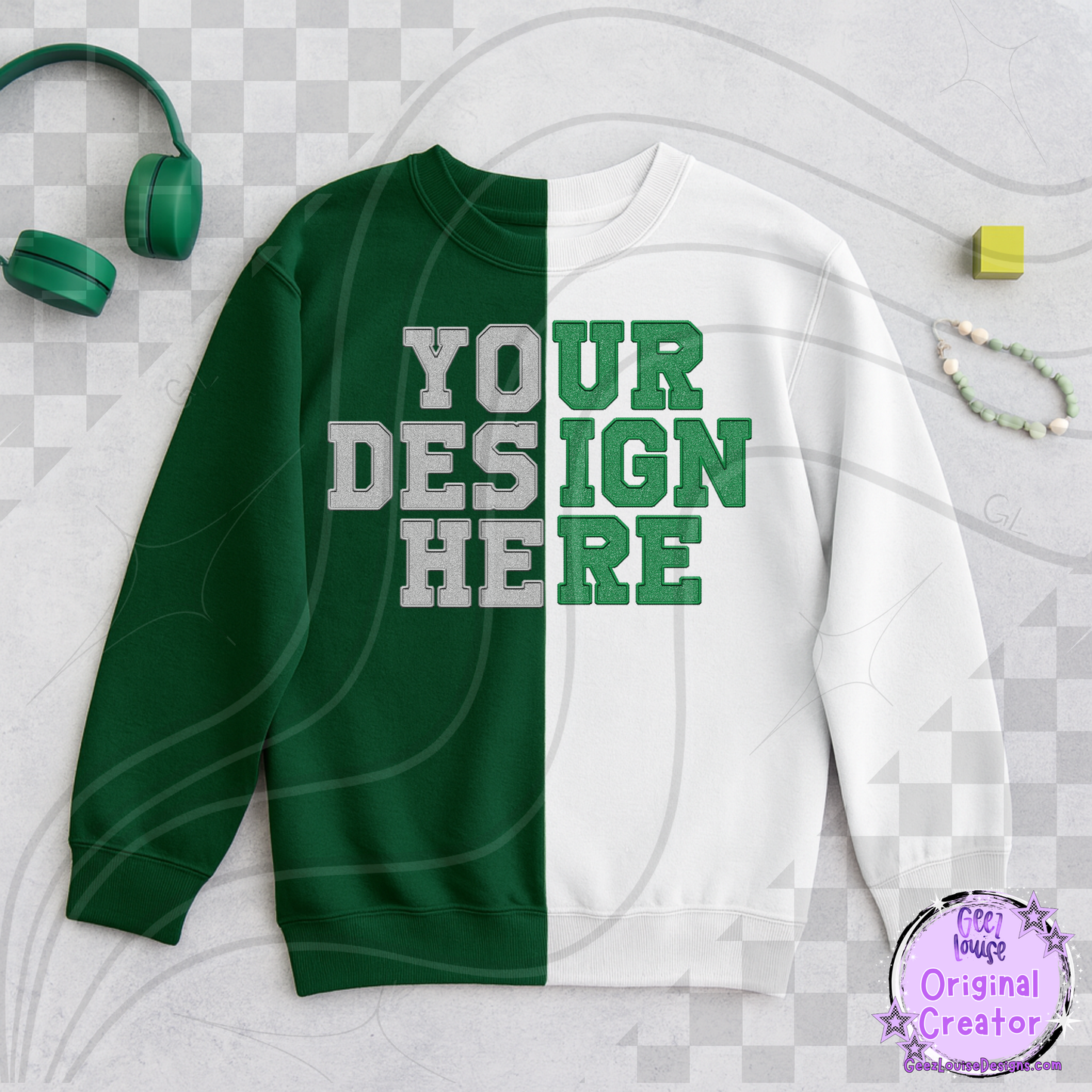 Split Sweatshirt mockup