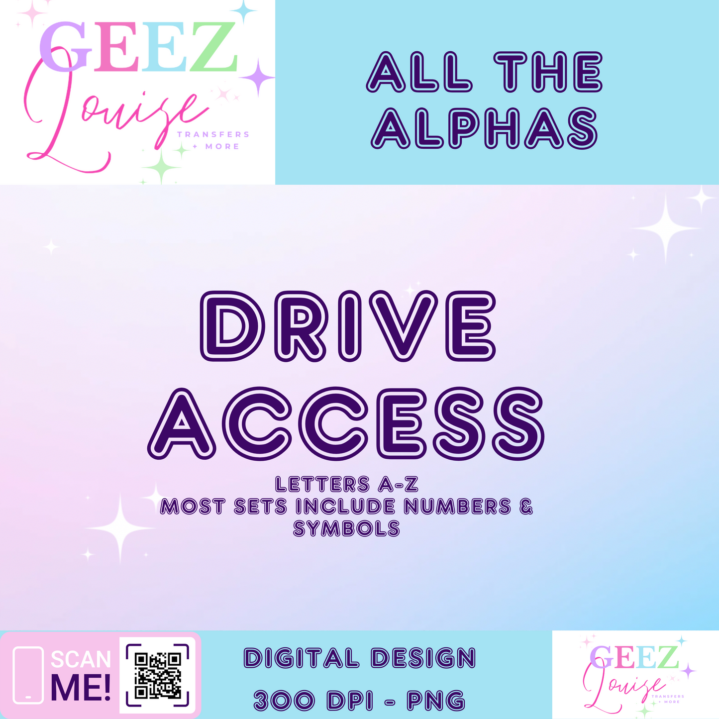 ALL the Alphas Animal print,  cow print,  faux embroidery sequin alpha sets - Digital Download- PNG