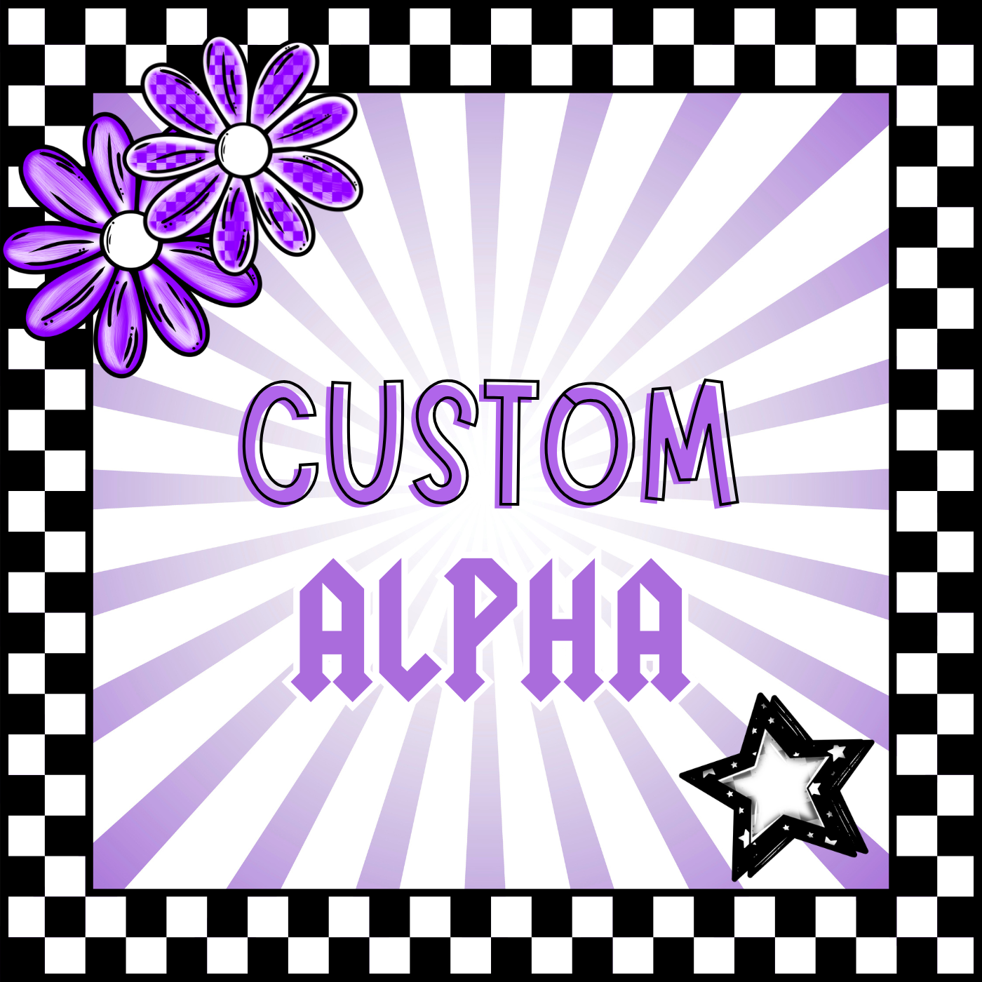Custom Alpha Creation – Exclusive or Personalized + OTF Font