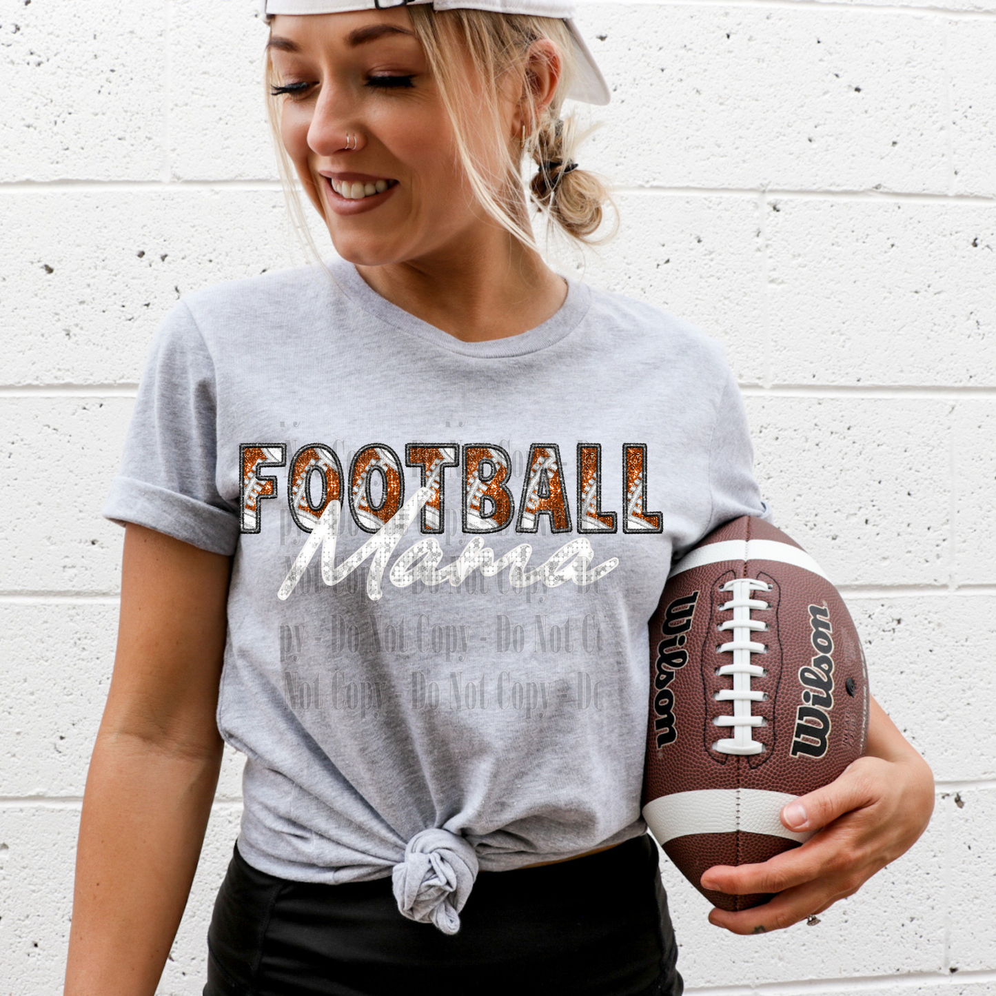 Football Mama Digital Design – 2 Script Color Options