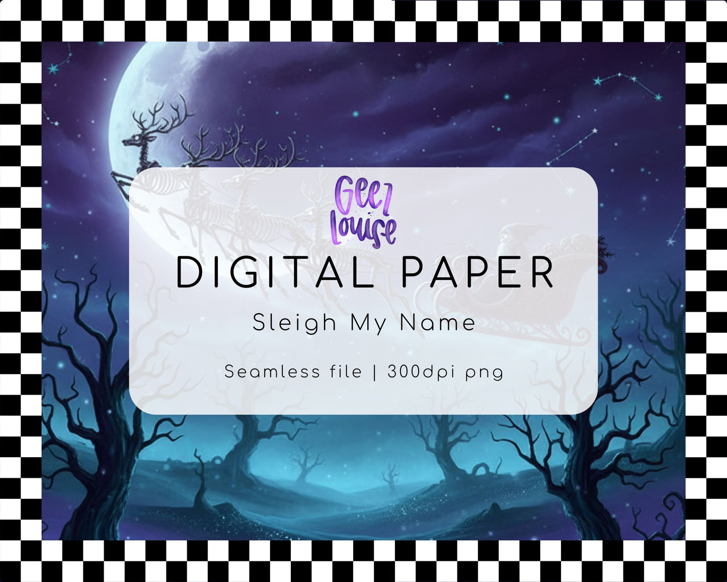 Sleigh My Name – Seamless Digital Paper