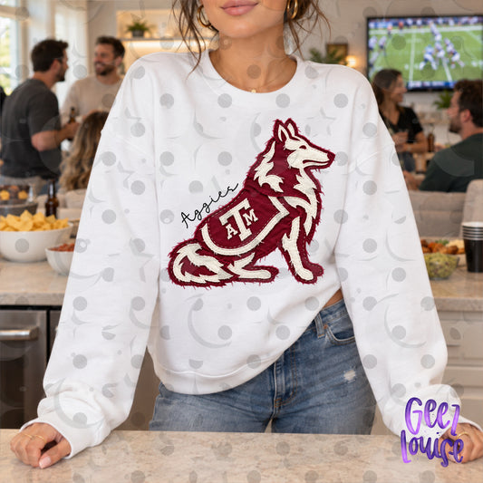 SEC Team Mascots | Frayed Fabric Applique Style PNG Designs