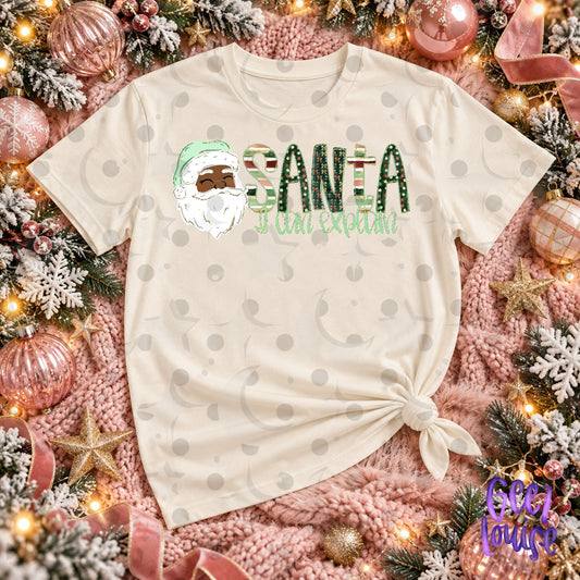 Santa I Can Explain Christmas PNG Bundle | 2 Santa Variations