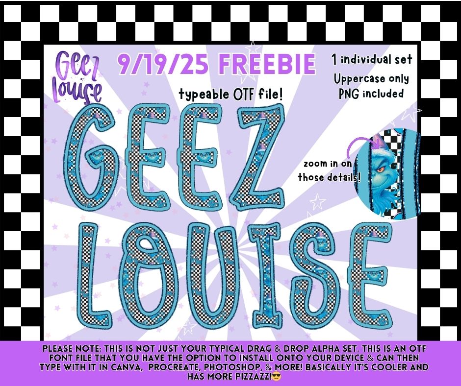 Freebie options- September 19th - all exclusive